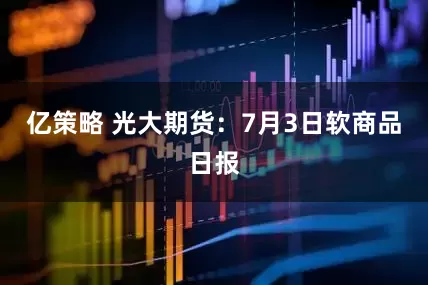 亿策略 光大期货：7月3日软商品日报